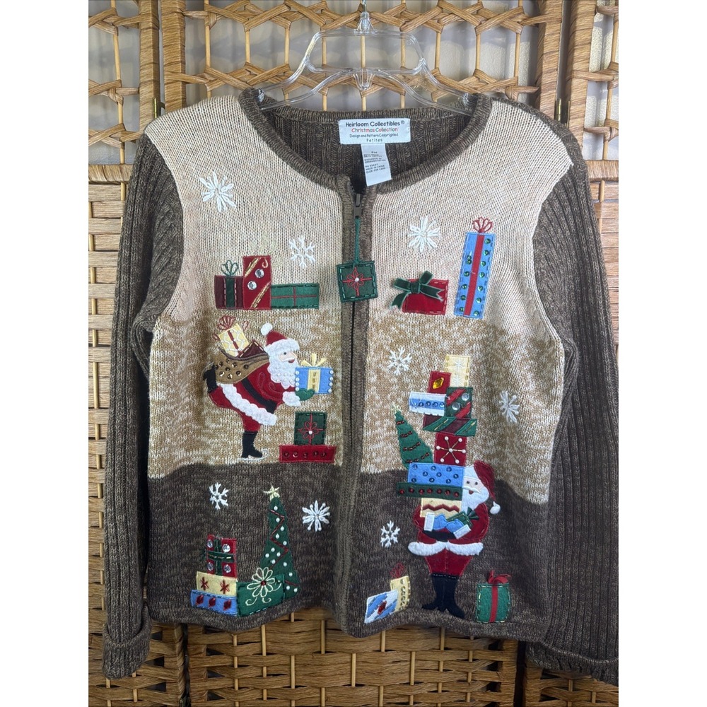 Tiara International Sweater Womens PM Holiday Christmas Christmas Collection